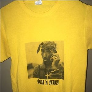 Coal N Terry Yellow Tupac Graphic Tee
